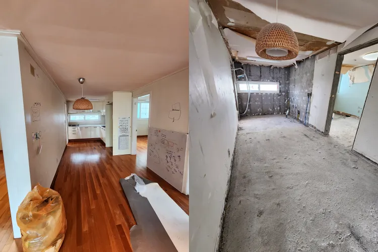 구의 현대6차 주방 철거 전후 모습