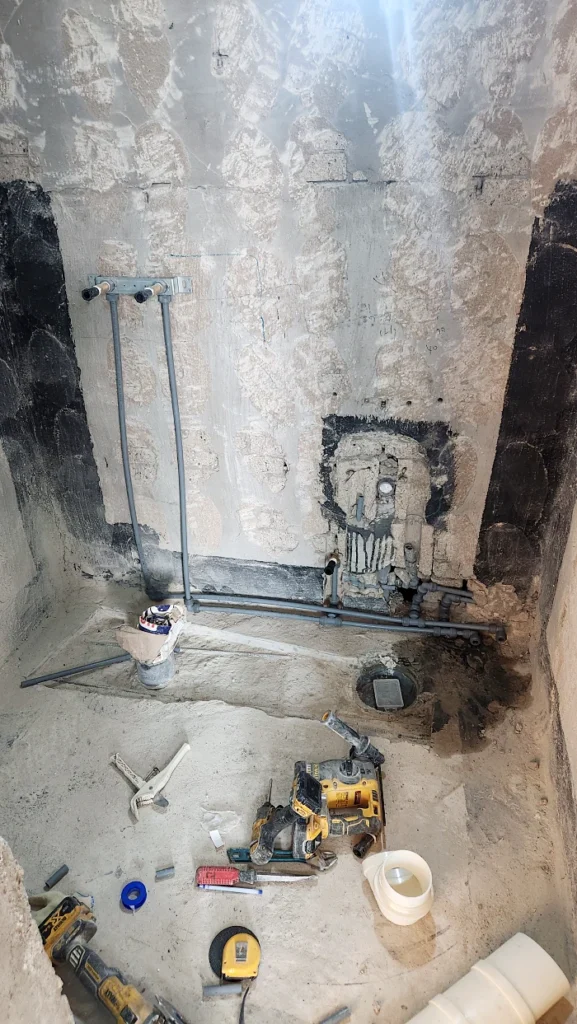 화장실 배수 이동