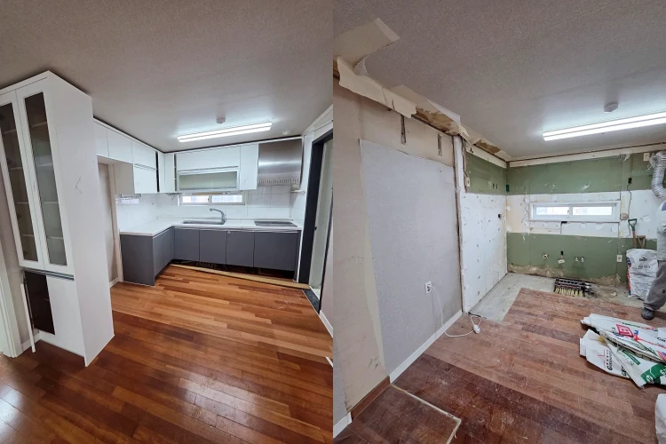 당산푸르지오 주방철거