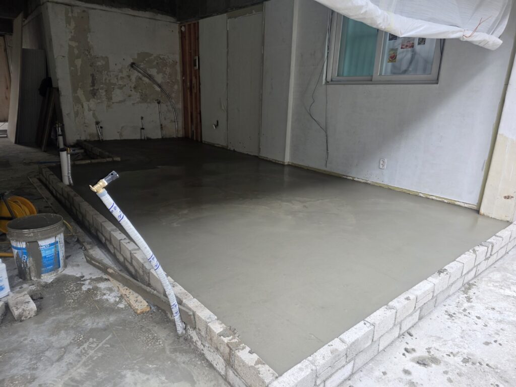 신림동상가주방 바닥